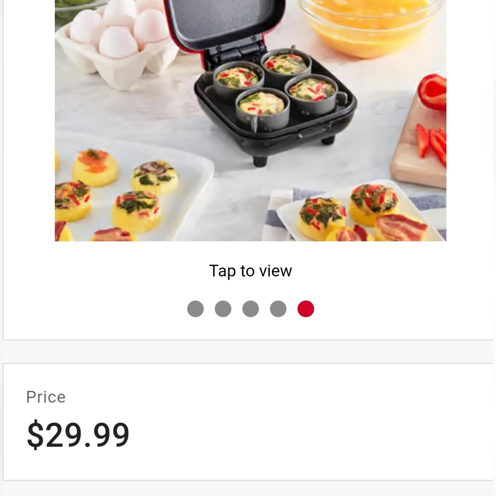 NWT Dash Aqua Blue Egg Bite Maker - Picture 8 of 12